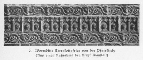 Wormditt, Kreis Braunsberg Wormditt, Terrakottafries der Pfarrkirche Königsberg, Dom