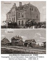 Rosengarten Kr. Angerburg, Ort und Bahnstation, Kreis Angerburg 