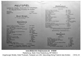 Rastenburg, Stadt, Kreis Rastenburg Angerburger Straße