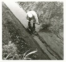  Großes Moosbruch, Moordrainage, Ausheben der Stichgräben 