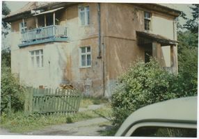 Metgethen, Ort und Bahnstation, Stadtkreis Königsberg Schlageterweg 17-18 Metgethen, Ortsteil Gartenstadt, Schlageterweg 17-18 Metgethen, Häuser früher und heute