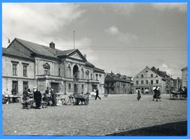 Memel, Stadt, Stadtkreis Memel Memel, Alter Markt mit Stadttheater Мемель, Старый рынок с городским театром