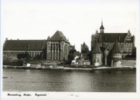 Marienburg, Westpr., Kreis Marienburg Marienburg i. Westpr., Die Marienburg von der Nogatseite VIII Marienburg, Schloß