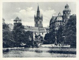 Königsberg (Pr.), Stadtkreis Königsberg Königsberg (Pr.), Schloß vom Schloßteich gesehen Königsberg, Schloßteich