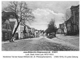 Lyck, Stadt, Kreis Lyck Straße der SA (fr. Kaiser-Wilhelm-Straße)