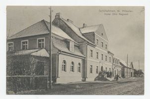 Schillfelde, Kreis Schloßberg Schillehnen Kr. Schloßberg, Hotel Otto Ragozat Шиллехнен, уезд Шлоссберг, отель Отто Рагозата