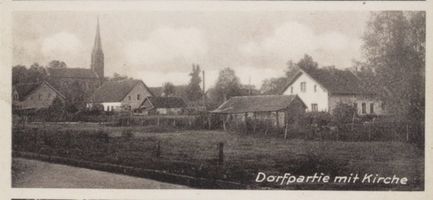 Paterswalde, Kreis Wehlau Paterswalde, Ortsansicht mit Kirche 