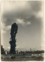 Lyck, Stadt, Kreis Lyck Lyck, Herbstgewitter über der Stadt 