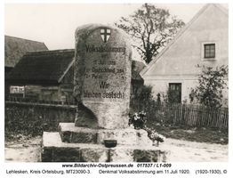 Lehlesken, Kreis Ortelsburg  