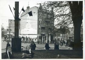 Allenstein, Stadtkreis Allenstein Allenstein, Blick vom Rathaus, Ecke Wilhelmstraße - Kleebergerstraße II 