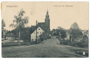 Schippenbeil, Kreis Bartenstein Schippenbeil, Brücke und Kirche III Шиппенбайль, мост и церковь, III