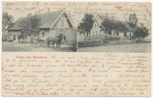 Masuren, Kreis Treuburg Masuhren, Ort und Schule 