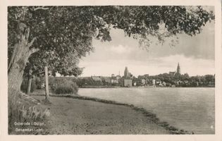 Osterode (Ostpr.), Kreis Osterode Osterode (Ostpr.), Blick auf die Stadt über den Drewenzsee XIX Osterode, Stadtmotive