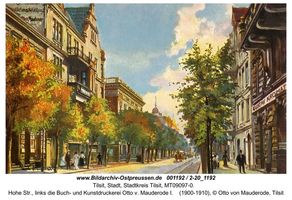 Tilsit, Stadt, Stadtkreis Tilsit Hohe Straße