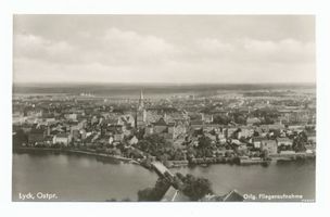 Lyck, Stadt, Kreis Lyck Lyck, Luftbild Лык, аэрофотоснимок