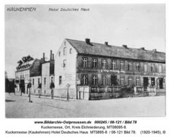 Kuckerneese, Ort, Kreis Elchniederung Am Markt