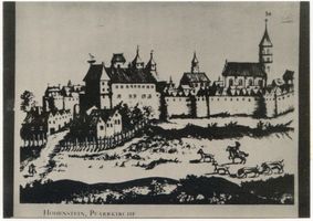 Hohenstein Kr. Osterode, Stadt, Kreis Osterode Hohenstein i. Ostpr., Pfarrkirche, Kupferstich 
