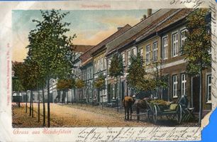Bischofstein, Kreis Rößel Bischofstein, Straßenpartie 