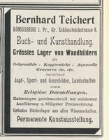 Königsberg (Pr.), Stadtkreis Königsberg Schlossteichpromenade 8 Königsberg (Pr.), Schlossteichpromenade, Buch- und Kunsthandlung, Bernhard Teichert Кёнигсберг (Пр.), набережная Замкового пруда, книжный и художественный магазин, Бернхард Тайхерт