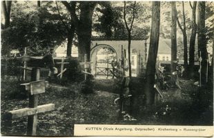 Kutten, Kreis Angerburg Kutten, Kirchenberg - Russengräber 