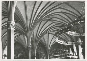 Marienburg, Westpr., Kreis Marienburg Marienburg i. Westpr., Mittelschloß, Meisters großer Remter, Deckenkonstruktion Marienburg, Schloß, Innenräume