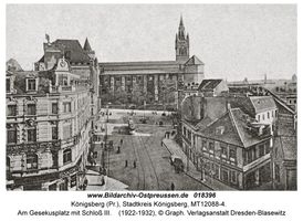 Königsberg (Pr.), Stadtkreis Königsberg Fritz-Tschierse-Platz (fr. Gesekusplatz)