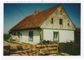 Friedenberg, Kreis Gerdauen Friedenberg, Arbeiterwohnung gegenüber vom Teich 