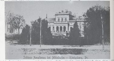 Königsberg (Pr.), Stadtkreis Königsberg Königsberg, Amalienau, Schloß Königsberg, Stadtteil Amalienau