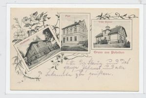 Pobethen, Kreis Samland Pobethen, Pfarrhaus, Post, Villa Medici 