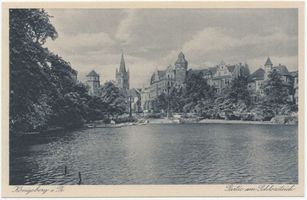 Königsberg (Pr.), Stadtkreis Königsberg Königsberg (Pr.), Partie am Schloßteich Кёнигсберг (Пр.), вид у Замкового пруда