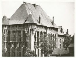 Marienburg, Westpr., Kreis Marienburg Marienburg, Hochschloß und Sommerremter, Südwestseite Мариенбург, Верхний замок и Летний ремтер, юго-западная сторона