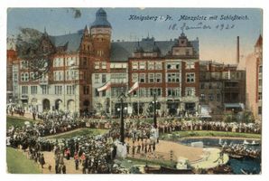 Königsberg (Pr.), Stadtkreis Königsberg Münzplatz Königsberg (Pr.), Münzplatz mit Schloßteich Königsberg, Schloßteich