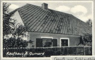 Schlauthienen, Kreis Preußisch Eylau Schlauthienen, Kaufhaus A. Oumard 
