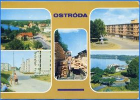 Osterode (Ostpr.), Kreis Osterode Osterode (Ostpr.), 5 Ansichten Osterode, Stadtmotive