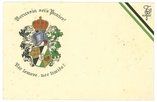 Königsberg (Pr.), Stadtkreis Königsberg Königsberg (Pr.), Karte des katholischen Studentenvereins Borussia II Königsberg, Studentenverbindungen, Korporationen