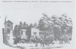 Königsberg (Pr.), Stadtkreis Königsberg Königsberg, Ponarth, Schifferdeckers Eisenbahn-Schlößchen Königsberg, Stadtteil Ponarth
