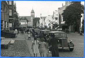 Marienburg, Westpr., Kreis Marienburg Marienburg i. Westpr., Marktplatz, Blick auf die Marienburg Мариенбург в Западной Пруссии, рыночная площадь, вид на замок Мариенбург