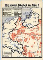  Ostpreußen, Kräfteverteilung an der deutsch-polnischen Grenze, Karte 