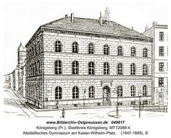 Königsberg (Pr.), Stadtkreis Königsberg Kaiser-Wilhelm-Platz  Königsberg, Schulen