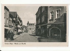 Zinten, Kreis Heiligenbeil Zinten, Blick zum Markt Цинтен, вид на рыночную площадь