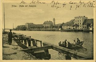 Pillau, Seestadt, Kreis Samland Pillau, Seestadt, Hafen mit Ilskefalle II Pillau, Hafen