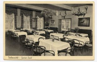 Jagdhaus Rominten, Kreis Goldap Jagdhaus Rominten, Kurhaus und Hotel zum Hirschen - Speisesaal 