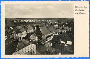 Wormditt, Kreis Braunsberg Wormditt, Markt mit Rathaus I 