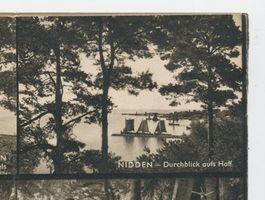 Nidden, Kreis Memel Nidden, Durchblick auf das Haff Нидден, вид на залив