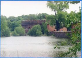 Königsberg (Pr.), Stadtkreis Königsberg Königsberg,  Oberteich mit Blick auf den Wrangel- oder Dohnaturm Königsberg, Oberteich