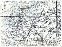 Drigelsdorf, Ort, Kreis Johannisburg Drigelsdorf, Landkarte 