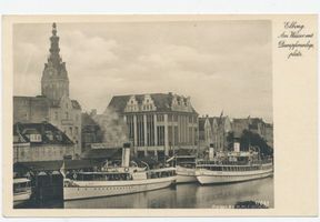 Elbing, Stadt, Stadtkreis Elbing Elbing, Am Wasser und Dampferanlegestelle 