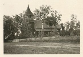 Scharfenrade, Kreis Lyck Scharfenrade, Holzkirche Шарфенраде, деревянная церковь