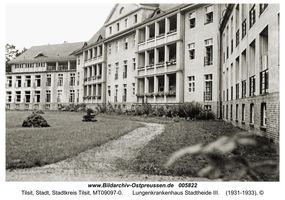 Tilsit, Stadt, Stadtkreis Tilsit   Tilsit, Krankenhäuser, Heilanstalten