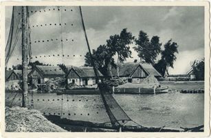  Memelniederung, Fischerhäuser Мемельская низменность, рыбацкие дома
